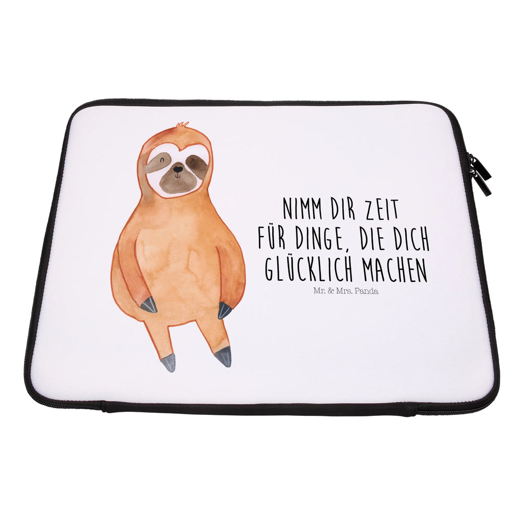 Notebook Tasche Faultier Zufrieden Notebook Tasche, Laptop, Computertasche, Tasche, Notebook-Tasche, Notebook-Reisehülle, Notebook Schutz, Faultier, Faultier Geschenk, Faultier Deko, Faultiere, faul, Lieblingstier, Pause, relaxen, Glück, glücklich, zufrieden, happy, Zufriedenheit, Gelassenheit, Ruhe, Frieden