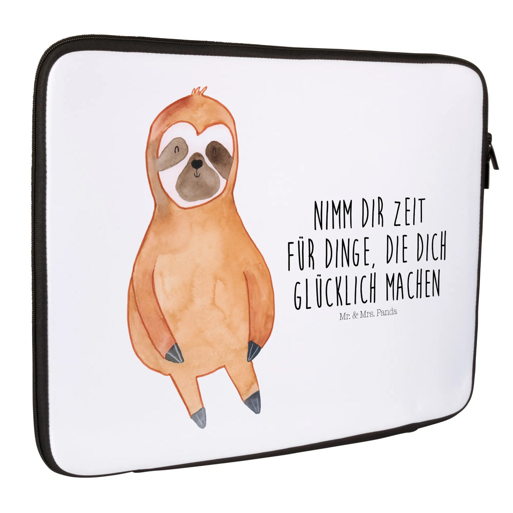 Notebook Tasche Faultier Zufrieden Notebook Tasche, Laptop, Computertasche, Tasche, Notebook-Tasche, Notebook-Reisehülle, Notebook Schutz, Faultier, Faultier Geschenk, Faultier Deko, Faultiere, faul, Lieblingstier, Pause, relaxen, Glück, glücklich, zufrieden, happy, Zufriedenheit, Gelassenheit, Ruhe, Frieden