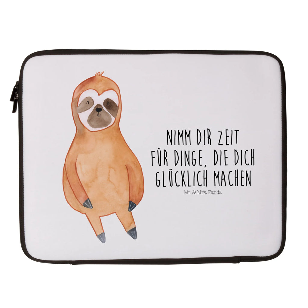 Notebook Tasche Faultier Zufrieden Notebook Tasche, Laptop, Computertasche, Tasche, Notebook-Tasche, Notebook-Reisehülle, Notebook Schutz, Faultier, Faultier Geschenk, Faultier Deko, Faultiere, faul, Lieblingstier, Pause, relaxen, Glück, glücklich, zufrieden, happy, Zufriedenheit, Gelassenheit, Ruhe, Frieden