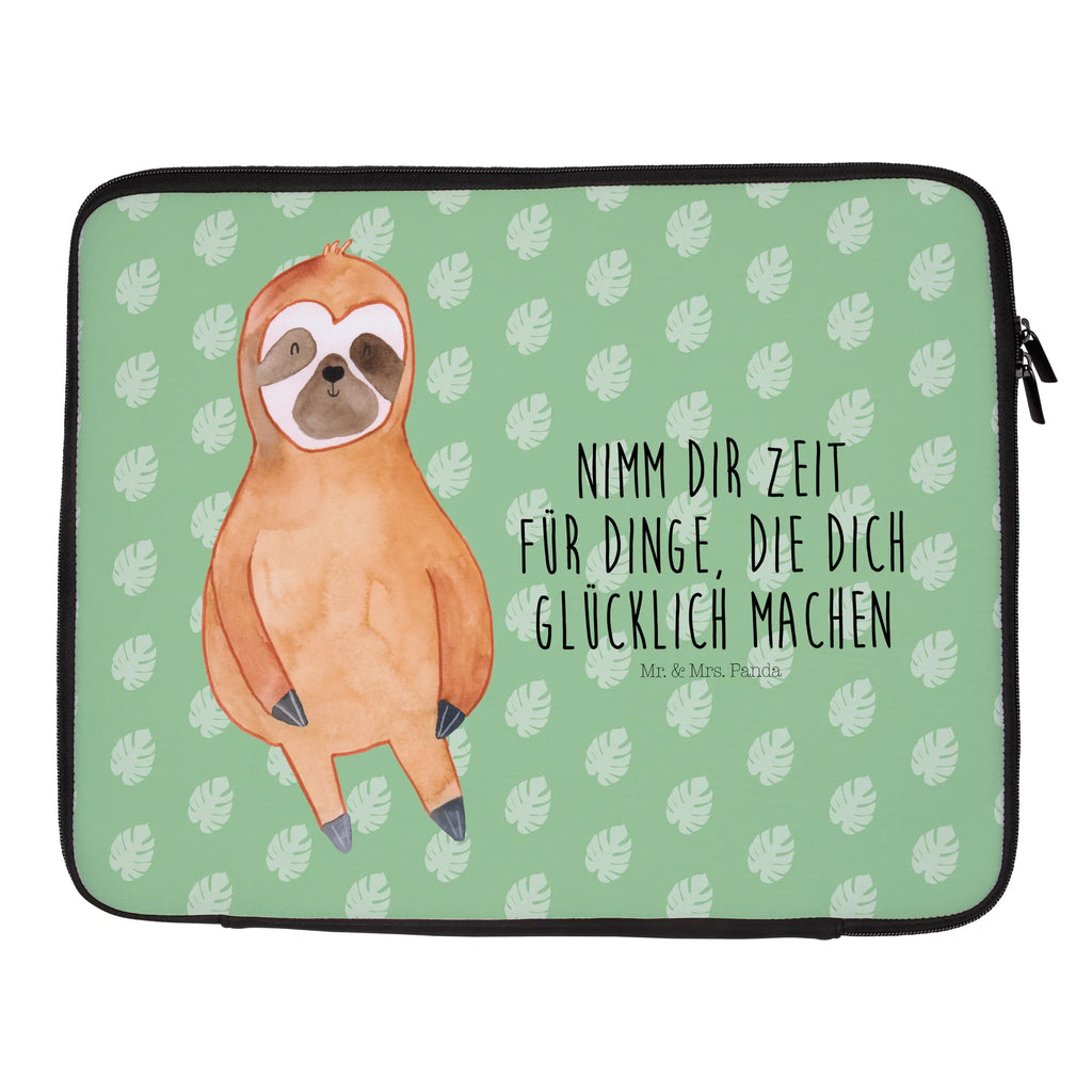 Notebook Tasche Faultier Zufrieden Notebook Tasche, Laptop, Computertasche, Tasche, Notebook-Tasche, Notebook-Reisehülle, Notebook Schutz, Faultier, Faultier Geschenk, Faultier Deko, Faultiere, faul, Lieblingstier, Pause, relaxen, Glück, glücklich, zufrieden, happy, Zufriedenheit, Gelassenheit, Ruhe, Frieden