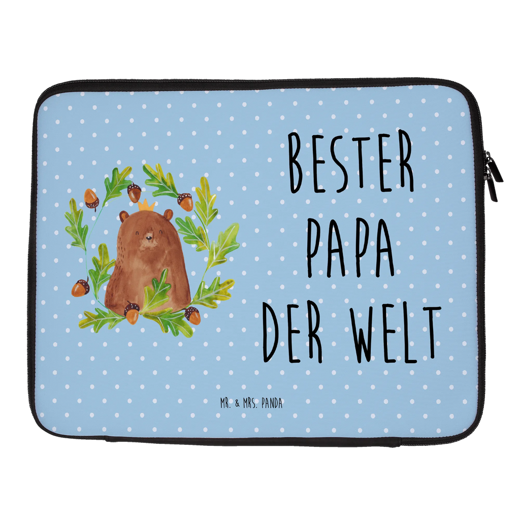 Notebook Tasche Bär König Notebook Tasche, Laptop, Computertasche, Tasche, Notebook-Tasche, Notebook-Reisehülle, Notebook Schutz, Bär, Teddy, Teddybär, Papa, Papa Bär, bester Vater, bester Papa, weltbester Papa, Vatertag, Vater, Dad, Daddy, Papi