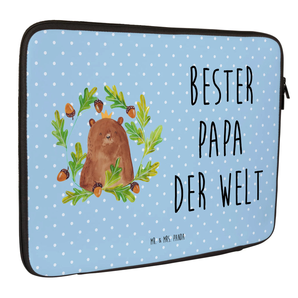 Notebook Tasche Bär König Notebook Tasche, Laptop, Computertasche, Tasche, Notebook-Tasche, Notebook-Reisehülle, Notebook Schutz, Bär, Teddy, Teddybär, Papa, Papa Bär, bester Vater, bester Papa, weltbester Papa, Vatertag, Vater, Dad, Daddy, Papi