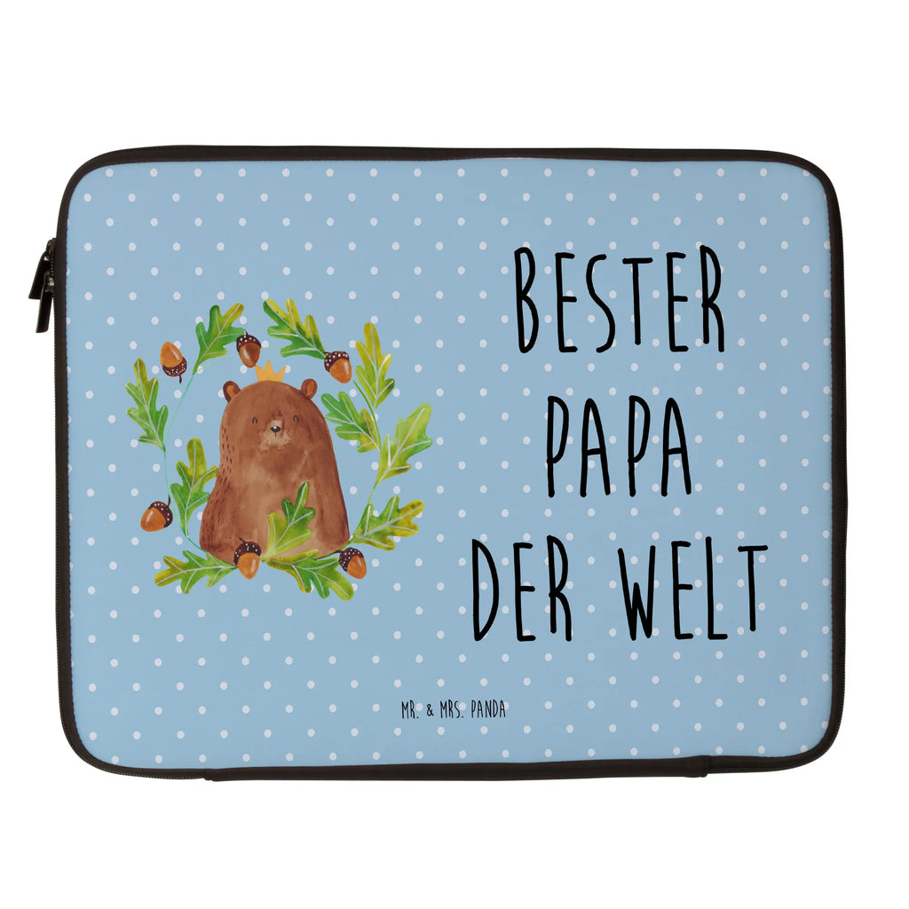 Notebook Tasche Bär König Notebook Tasche, Laptop, Computertasche, Tasche, Notebook-Tasche, Notebook-Reisehülle, Notebook Schutz, Bär, Teddy, Teddybär, Papa, Papa Bär, bester Vater, bester Papa, weltbester Papa, Vatertag, Vater, Dad, Daddy, Papi