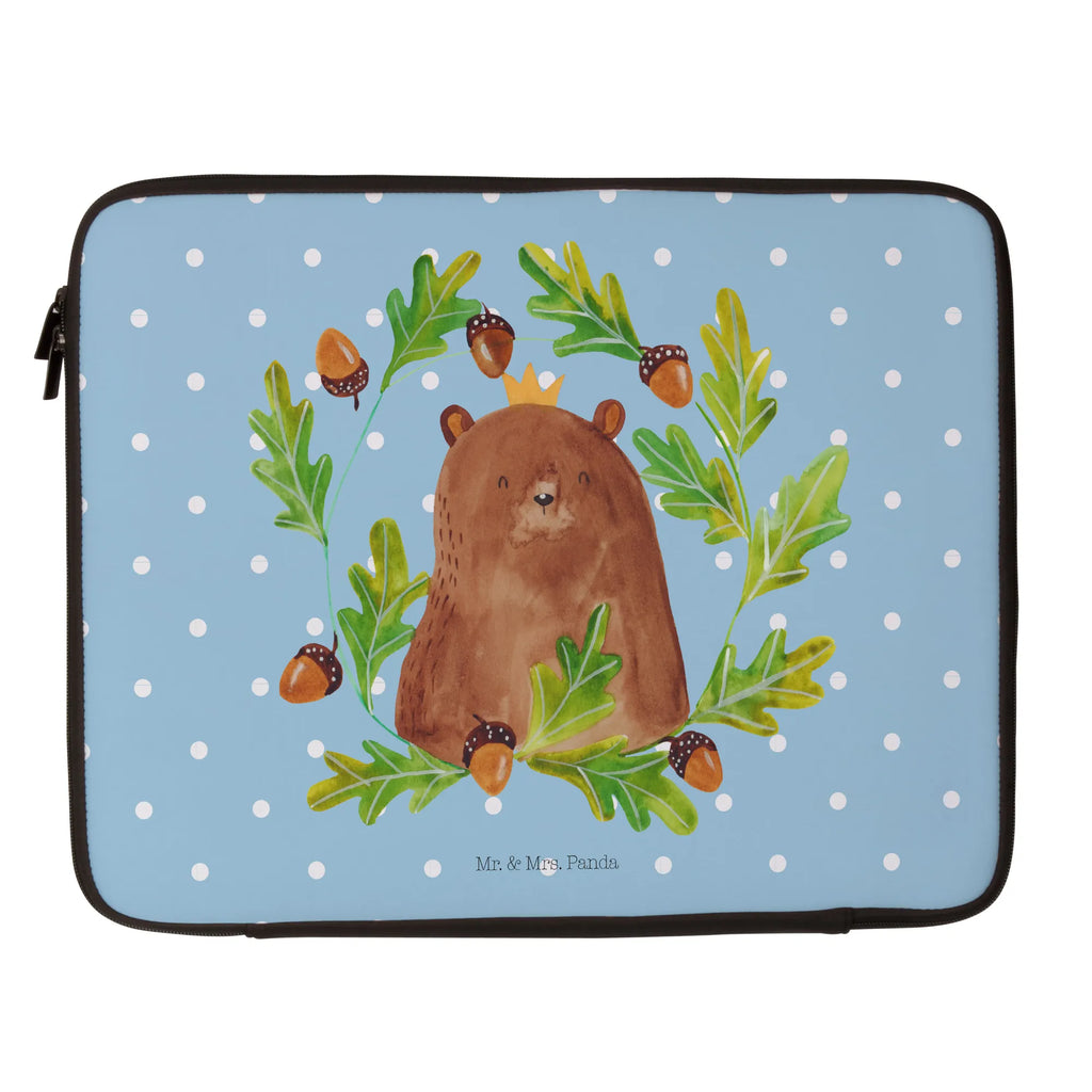 Notebook Tasche Bär König Notebook Tasche, Laptop, Computertasche, Tasche, Notebook-Tasche, Notebook-Reisehülle, Notebook Schutz, Bär, Teddy, Teddybär, Papa, Papa Bär, bester Vater, bester Papa, weltbester Papa, Vatertag, Vater, Dad, Daddy, Papi