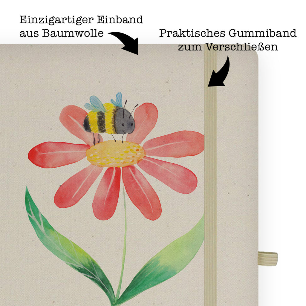 Baumwoll Notizbuch Hummel Blume Notizen, Eintragebuch, Tagebuch, Notizblock, Adressbuch, Journal, Kladde, Skizzenbuch, Notizheft, Schreibbuch, Schreibheft, Tiermotive, Gute Laune, lustige Sprüche, Tiere, Hummel, Blume, Wespe, Flauschig, Natur, Feld, Hummeln, Biene