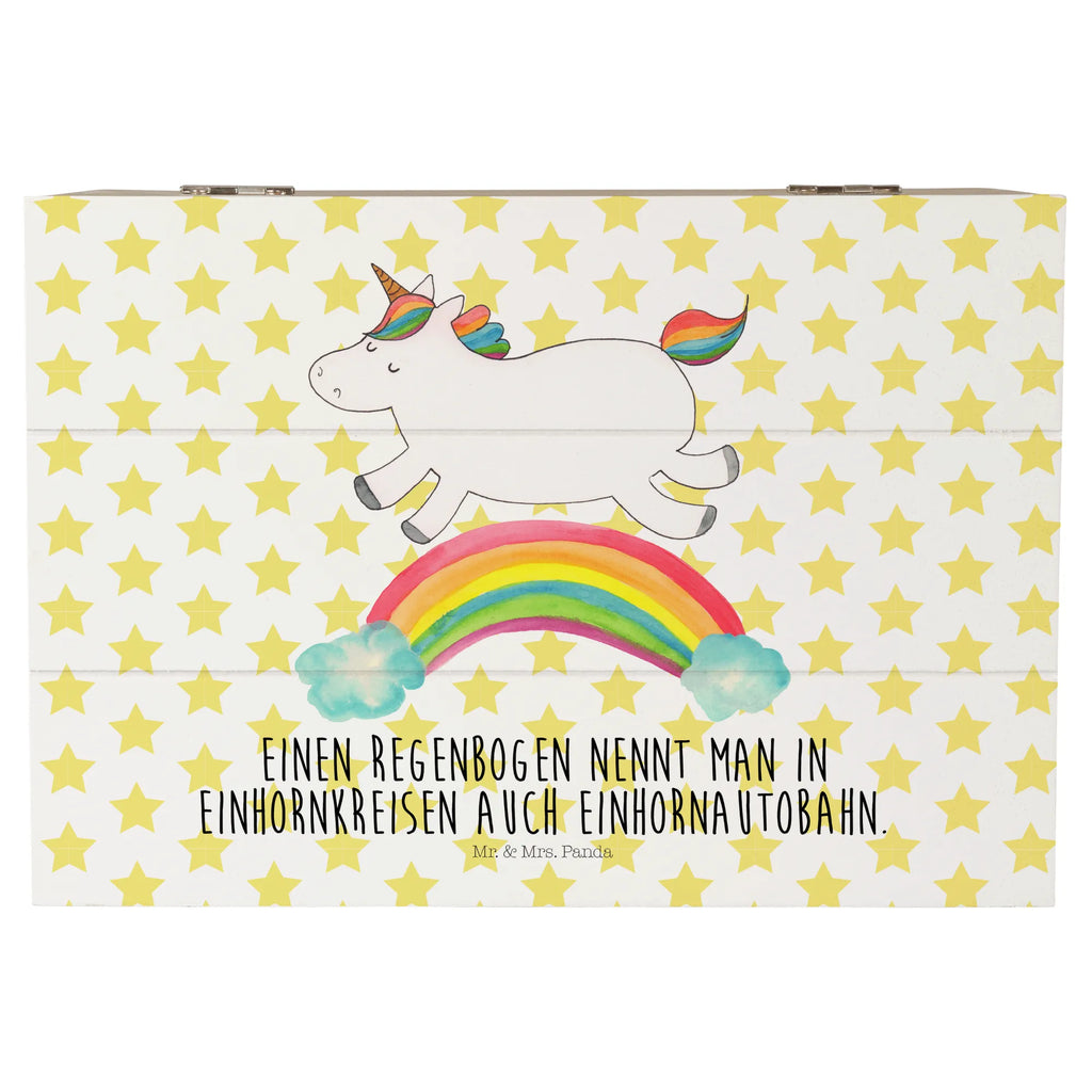 Holzkiste Einhorn Regenbogen Holzkiste, Kiste, Schatzkiste, Truhe, Schatulle, XXL, Erinnerungsbox, Erinnerungskiste, Dekokiste, Aufbewahrungsbox, Geschenkbox, Geschenkdose, Einhorn, Einhörner, Einhorn Deko, Unicorn, Regenbogen, Glitzer, Einhornpower, Erwachsenwerden, Einhornautobahn