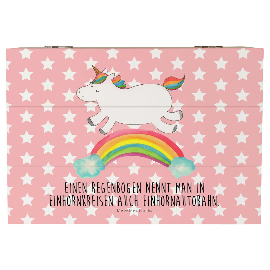 Holzkiste Einhorn Regenbogen Holzkiste, Kiste, Schatzkiste, Truhe, Schatulle, XXL, Erinnerungsbox, Erinnerungskiste, Dekokiste, Aufbewahrungsbox, Geschenkbox, Geschenkdose, Einhorn, Einhörner, Einhorn Deko, Unicorn, Regenbogen, Glitzer, Einhornpower, Erwachsenwerden, Einhornautobahn