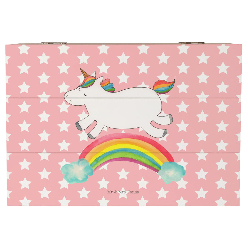 Holzkiste Einhorn Regenbogen Holzkiste, Kiste, Schatzkiste, Truhe, Schatulle, XXL, Erinnerungsbox, Erinnerungskiste, Dekokiste, Aufbewahrungsbox, Geschenkbox, Geschenkdose, Einhorn, Einhörner, Einhorn Deko, Unicorn, Regenbogen, Glitzer, Einhornpower, Erwachsenwerden, Einhornautobahn