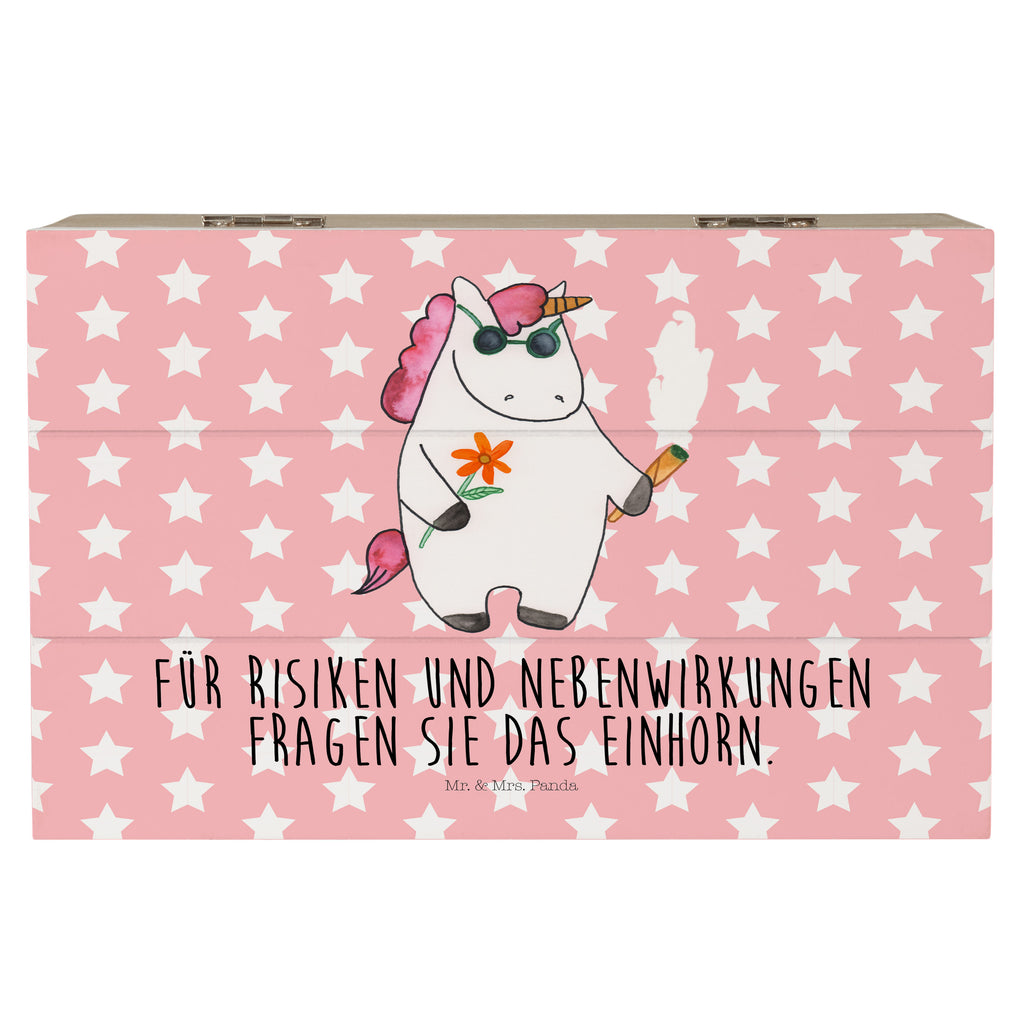 Holzkiste Einhorn Woodstock Holzkiste, Kiste, Schatzkiste, Truhe, Schatulle, XXL, Erinnerungsbox, Erinnerungskiste, Dekokiste, Aufbewahrungsbox, Geschenkbox, Geschenkdose, Einhorn, Einhörner, Einhorn Deko, Pegasus, Unicorn, Kiffen, Joint, Zigarette, Alkohol, Party, Spaß. lustig, witzig, Woodstock