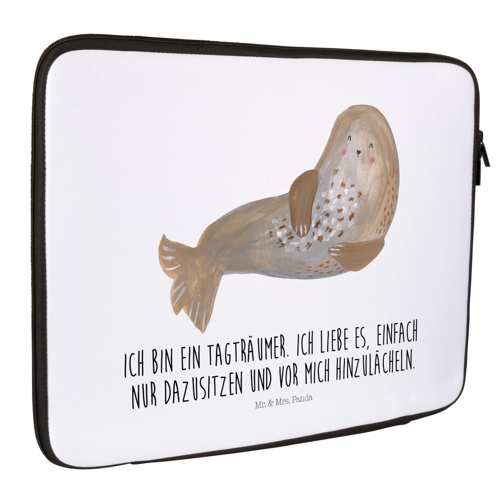 Notebook Tasche Robbe Lachen Notebook Tasche, Laptop, Computertasche, Tasche, Notebook-Tasche, Notebook-Reisehülle, Notebook Schutz, Tiermotive, Gute Laune, lustige Sprüche, Tiere, Robbe, Robben, Seehund, Strand, Meerestier, Ostsee, Nordsee