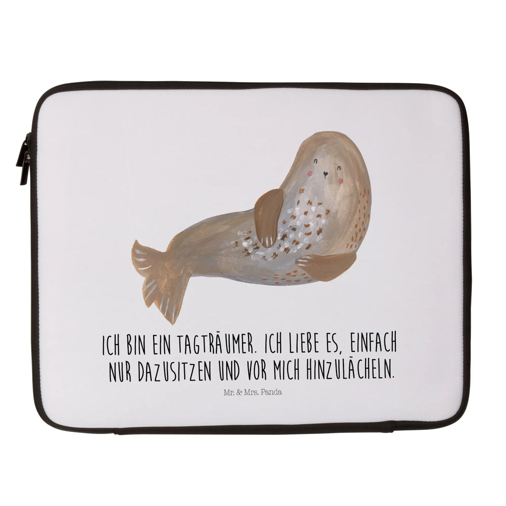 Notebook Tasche Robbe Lachen Notebook Tasche, Laptop, Computertasche, Tasche, Notebook-Tasche, Notebook-Reisehülle, Notebook Schutz, Tiermotive, Gute Laune, lustige Sprüche, Tiere, Robbe, Robben, Seehund, Strand, Meerestier, Ostsee, Nordsee