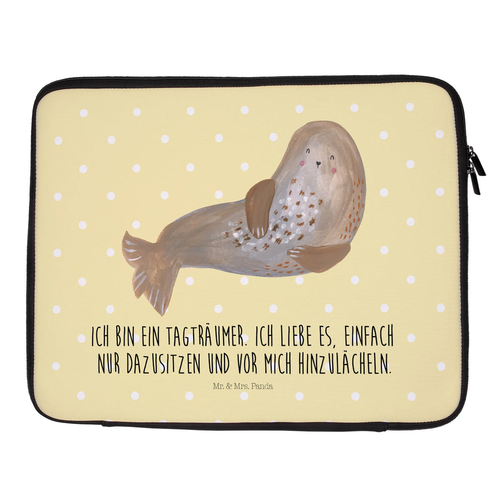 Notebook Tasche Robbe Lachen Notebook Tasche, Laptop, Computertasche, Tasche, Notebook-Tasche, Notebook-Reisehülle, Notebook Schutz, Tiermotive, Gute Laune, lustige Sprüche, Tiere, Robbe, Robben, Seehund, Strand, Meerestier, Ostsee, Nordsee