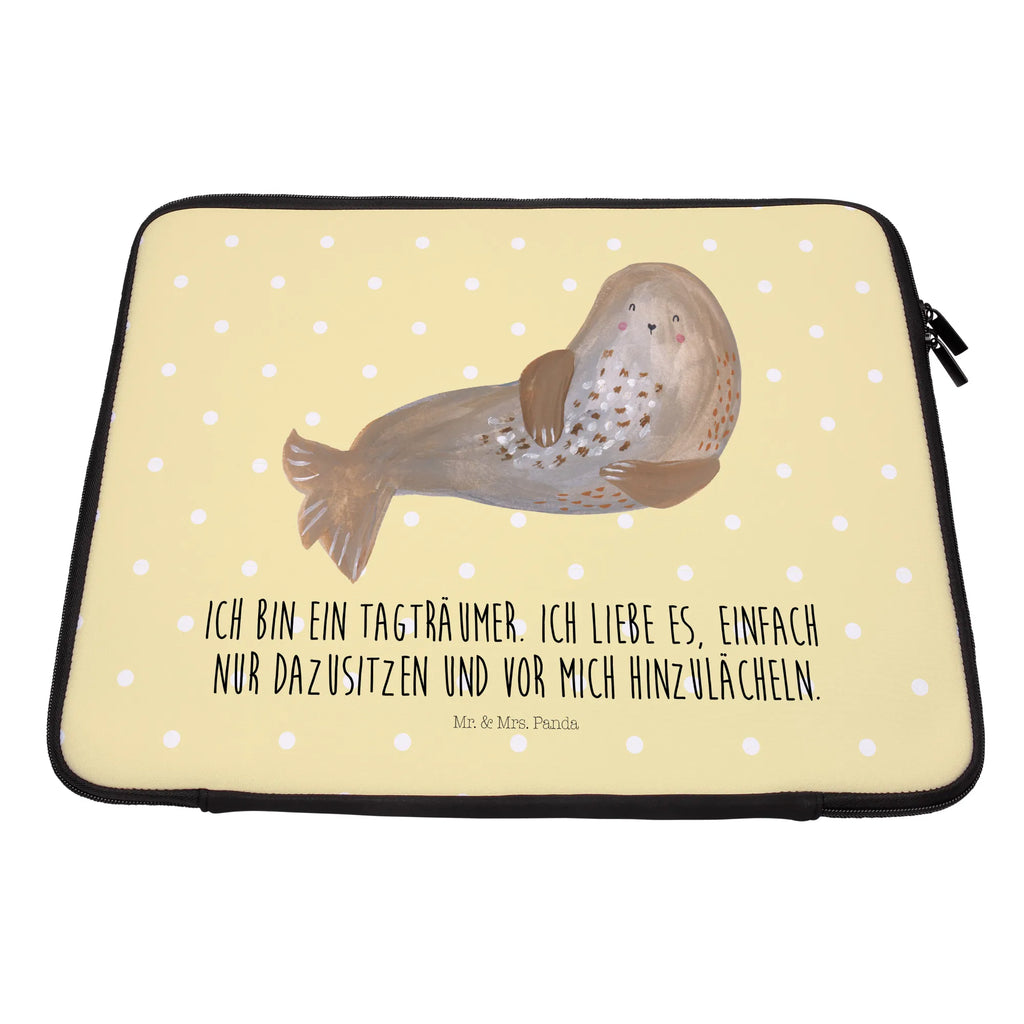 Notebook Tasche Robbe Lachen Notebook Tasche, Laptop, Computertasche, Tasche, Notebook-Tasche, Notebook-Reisehülle, Notebook Schutz, Tiermotive, Gute Laune, lustige Sprüche, Tiere, Robbe, Robben, Seehund, Strand, Meerestier, Ostsee, Nordsee