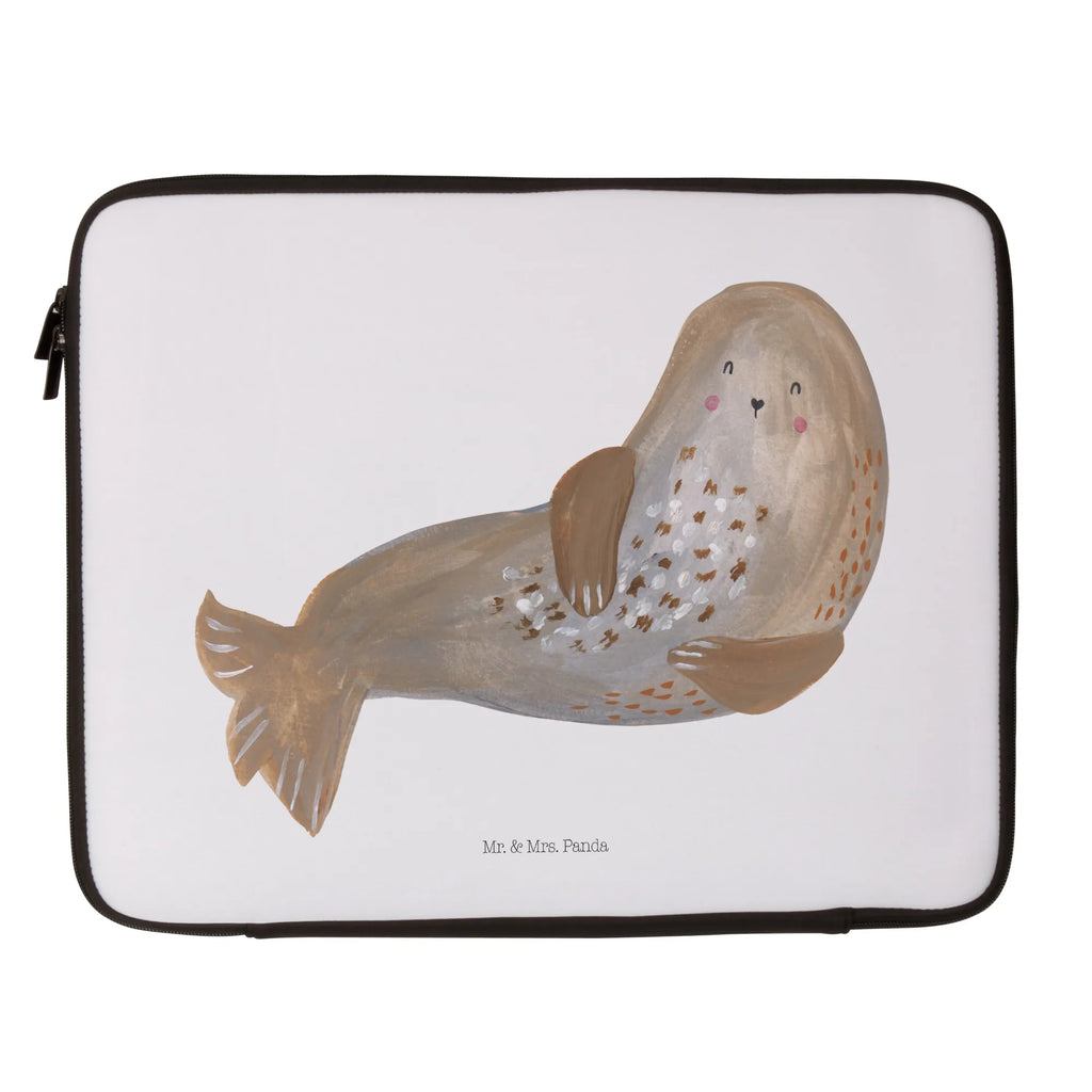 Notebook Tasche Robbe Lachen Notebook Tasche, Laptop, Computertasche, Tasche, Notebook-Tasche, Notebook-Reisehülle, Notebook Schutz, Tiermotive, Gute Laune, lustige Sprüche, Tiere, Robbe, Robben, Seehund, Strand, Meerestier, Ostsee, Nordsee