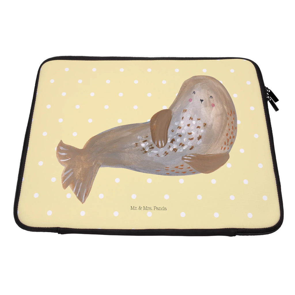 Notebook Tasche Robbe Lachen Notebook Tasche, Laptop, Computertasche, Tasche, Notebook-Tasche, Notebook-Reisehülle, Notebook Schutz, Tiermotive, Gute Laune, lustige Sprüche, Tiere, Robbe, Robben, Seehund, Strand, Meerestier, Ostsee, Nordsee