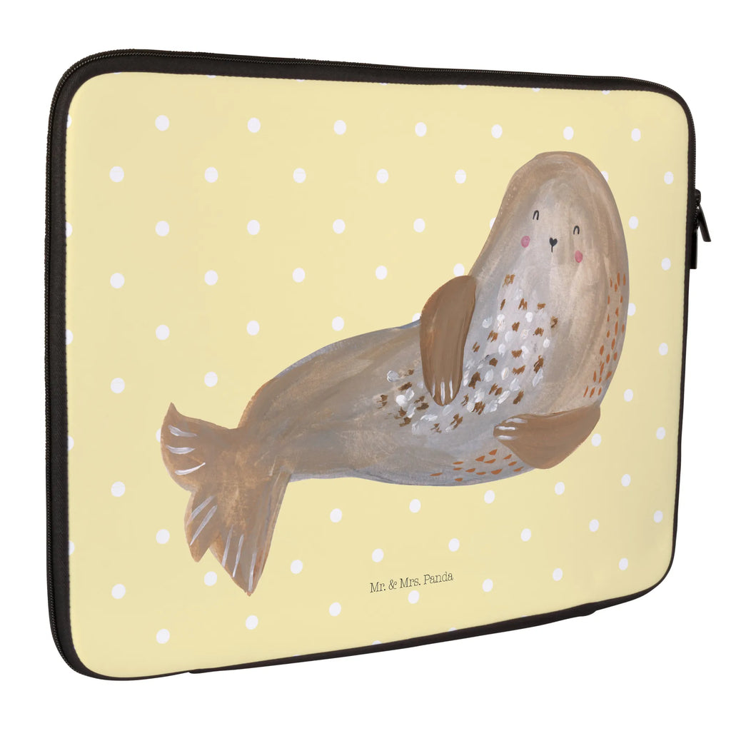 Notebook Tasche Robbe Lachen Notebook Tasche, Laptop, Computertasche, Tasche, Notebook-Tasche, Notebook-Reisehülle, Notebook Schutz, Tiermotive, Gute Laune, lustige Sprüche, Tiere, Robbe, Robben, Seehund, Strand, Meerestier, Ostsee, Nordsee