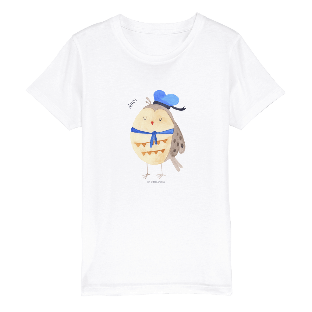 Organic Kinder T-Shirt Eule Matrose Kinder T-Shirt, Kinder T-Shirt Mädchen, Kinder T-Shirt Jungen, Eule, Eule Spruch, Eule Deko, Owl, Wortspiel lustig, Matrose, Freundin, Ehe, Seefahrer, Heimathafen, Hochzeitstag Geschenk