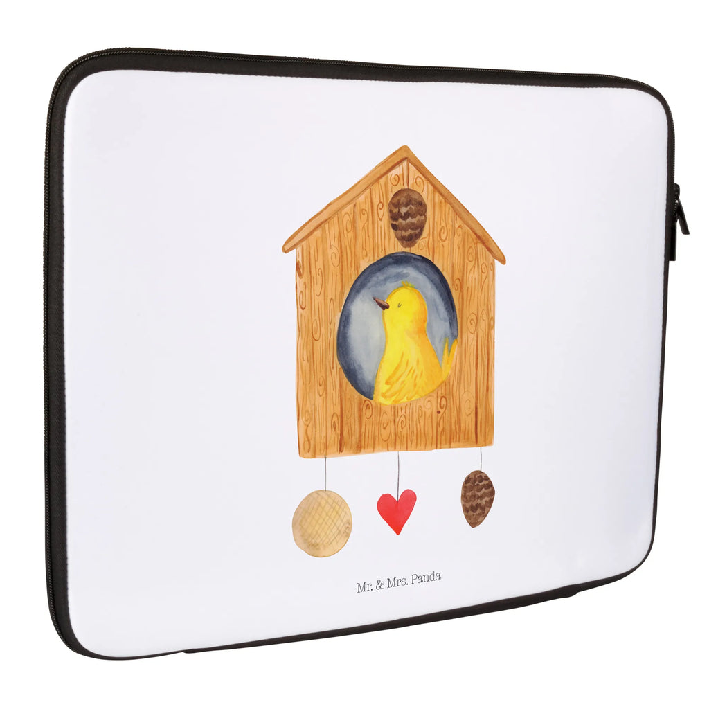 Notebook Tasche Vogelhaus Home Notebook Tasche, Laptop, Computertasche, Tasche, Notebook-Tasche, Notebook-Reisehülle, Notebook Schutz, Tiermotive, Gute Laune, lustige Sprüche, Tiere, Vogelhaus, Vogel, Home sweet Home, Einzug, Umzug, Geschenk, Einzugsgeschenk, Hausbau, Haus