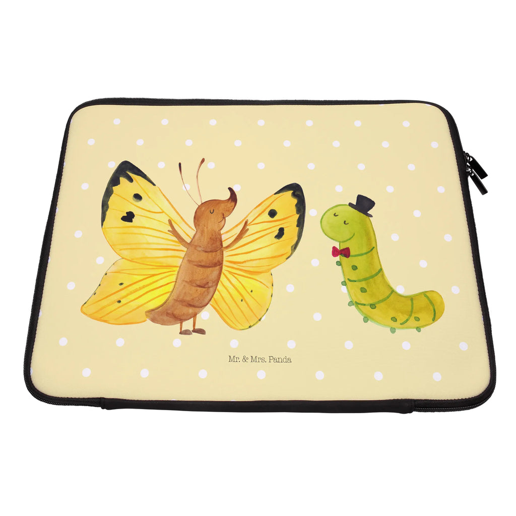 Notebook Tasche Raupe Schmetterling Notebook Tasche, Laptop, Computertasche, Tasche, Notebook-Tasche, Notebook-Reisehülle, Notebook Schutz, Tiermotive, Gute Laune, lustige Sprüche, Tiere, Raupe, Schmetterling, Zitronenfalter, Entwicklung, Erwachsen werden, Kokon, Hut, Hütchen, Schönheit, Aufwachsen