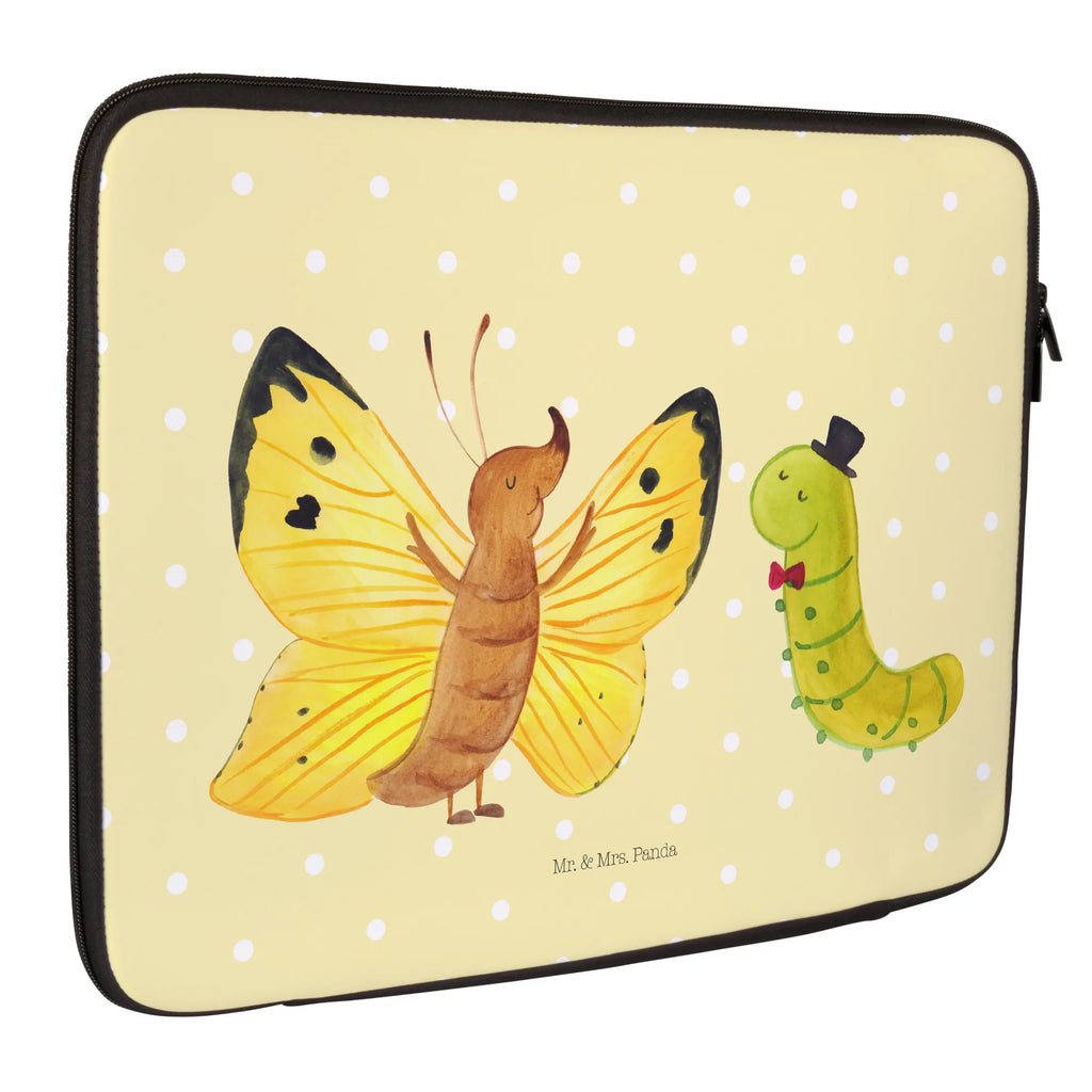 Notebook Tasche Raupe Schmetterling Notebook Tasche, Laptop, Computertasche, Tasche, Notebook-Tasche, Notebook-Reisehülle, Notebook Schutz, Tiermotive, Gute Laune, lustige Sprüche, Tiere, Raupe, Schmetterling, Zitronenfalter, Entwicklung, Erwachsen werden, Kokon, Hut, Hütchen, Schönheit, Aufwachsen