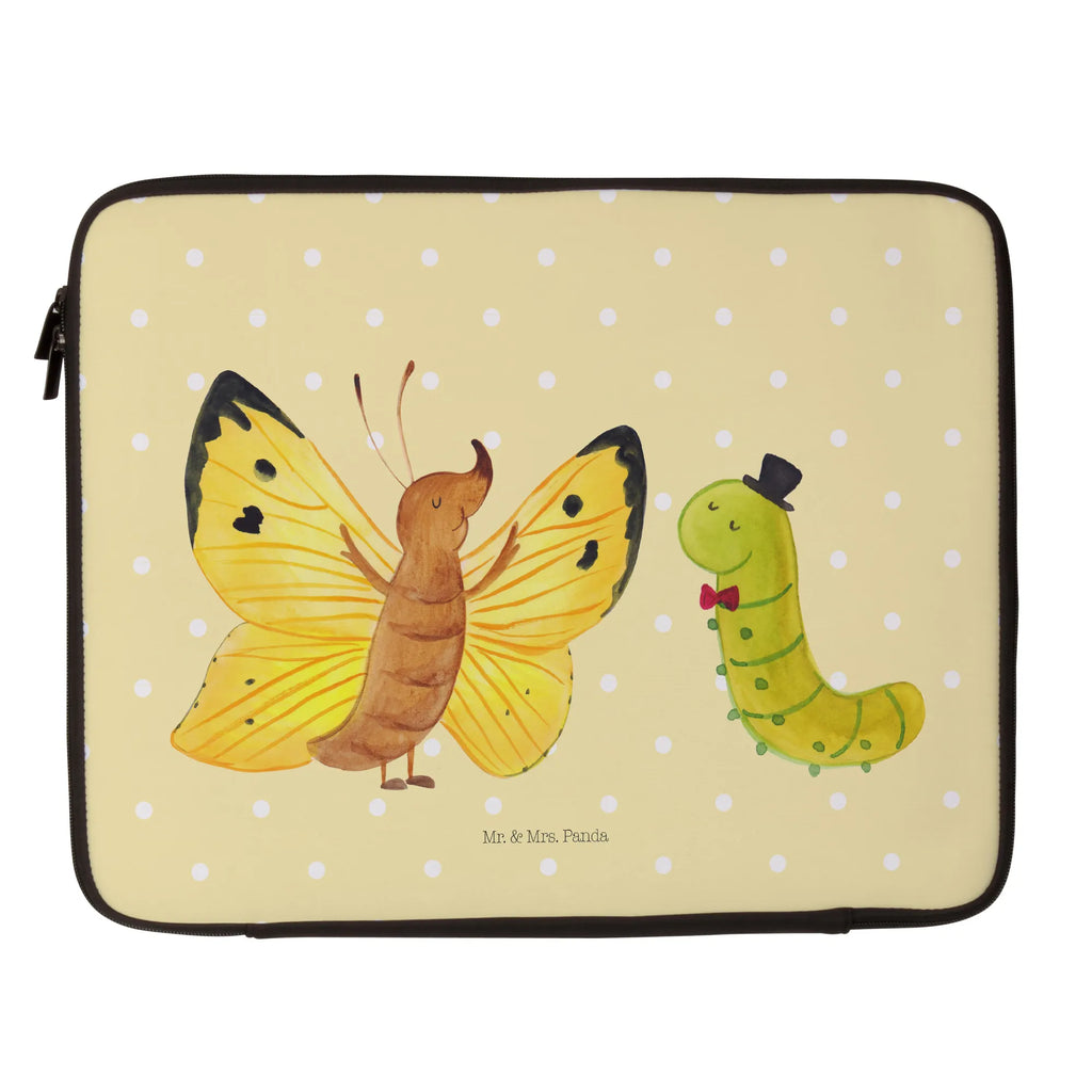 Notebook Tasche Raupe Schmetterling Notebook Tasche, Laptop, Computertasche, Tasche, Notebook-Tasche, Notebook-Reisehülle, Notebook Schutz, Tiermotive, Gute Laune, lustige Sprüche, Tiere, Raupe, Schmetterling, Zitronenfalter, Entwicklung, Erwachsen werden, Kokon, Hut, Hütchen, Schönheit, Aufwachsen