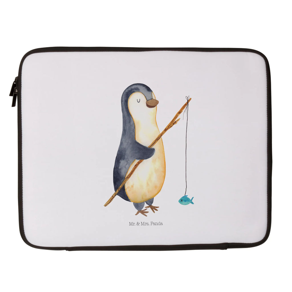 Notebook Tasche Pinguin Angler Notebook Tasche, Laptop, Computertasche, Tasche, Notebook-Tasche, Notebook-Reisehülle, Notebook Schutz, Pinguin, Pinguine, Angeln, Angler, Tagträume, Hobby, Plan, Planer, Tagesplan, Neustart, Motivation, Geschenk, Freundinnen, Geschenkidee, Urlaub, Wochenende