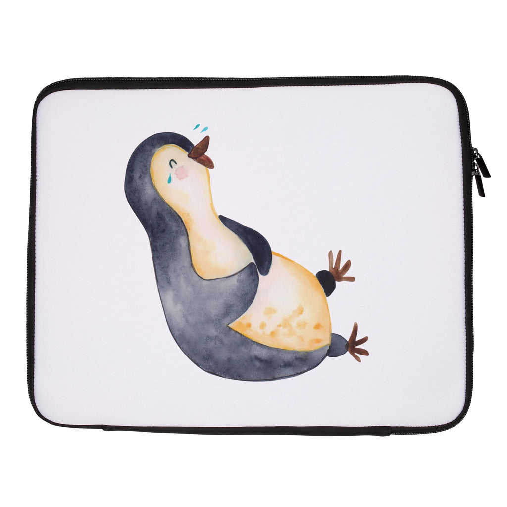 Notebook Tasche Pinguin Lachen Notebook Tasche, Laptop, Computertasche, Tasche, Notebook-Tasche, Notebook-Reisehülle, Notebook Schutz, Pinguin, Pinguine, lustiger Spruch, Optimismus, Fröhlich, Lachen, Humor, Fröhlichkeit