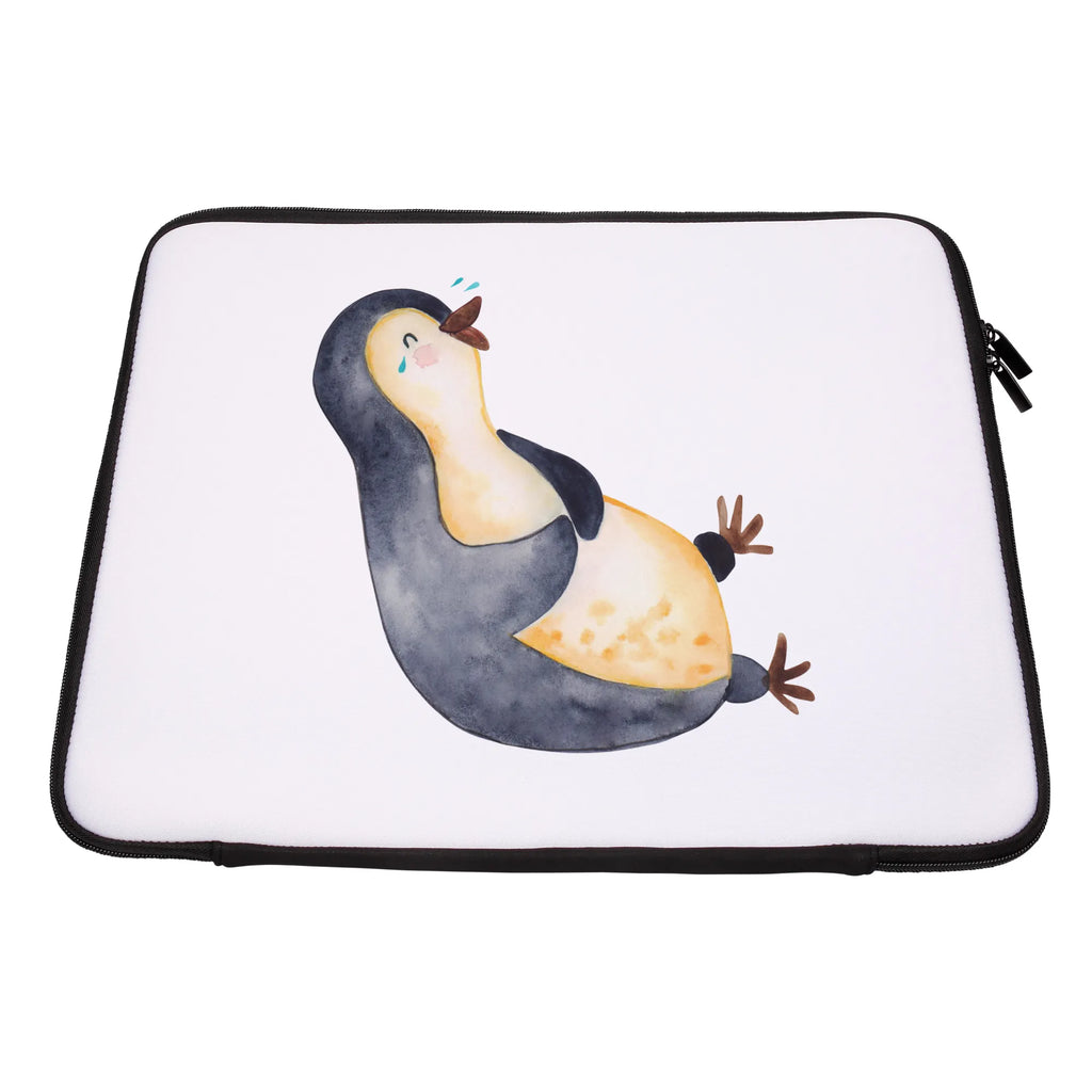 Notebook Tasche Pinguin Lachen Notebook Tasche, Laptop, Computertasche, Tasche, Notebook-Tasche, Notebook-Reisehülle, Notebook Schutz, Pinguin, Pinguine, lustiger Spruch, Optimismus, Fröhlich, Lachen, Humor, Fröhlichkeit