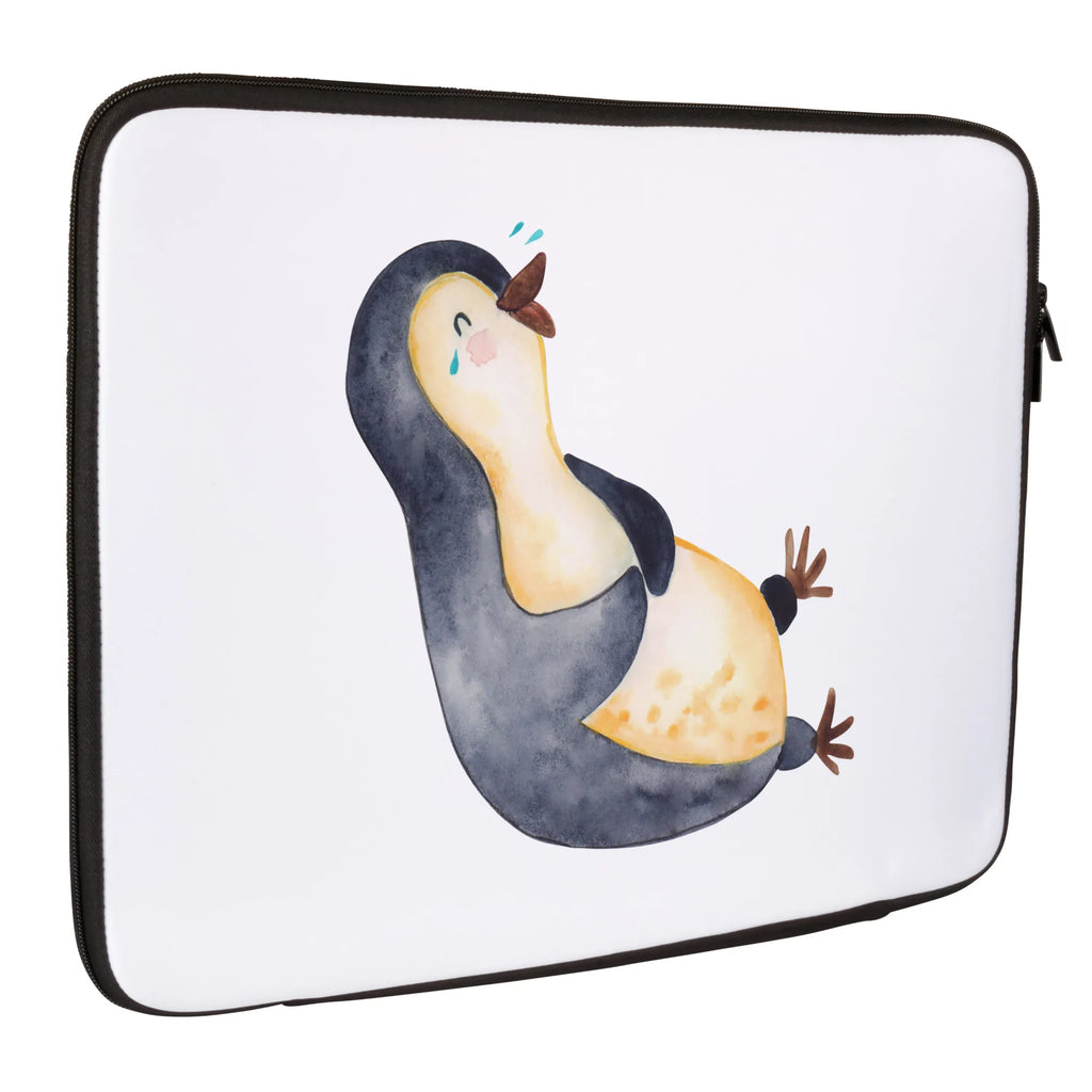 Notebook Tasche Pinguin Lachen Notebook Tasche, Laptop, Computertasche, Tasche, Notebook-Tasche, Notebook-Reisehülle, Notebook Schutz, Pinguin, Pinguine, lustiger Spruch, Optimismus, Fröhlich, Lachen, Humor, Fröhlichkeit