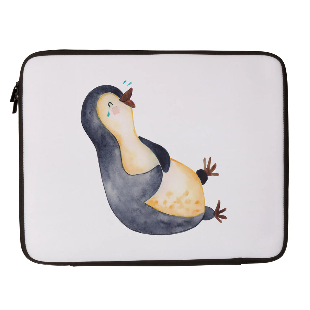 Notebook Tasche Pinguin Lachen Notebook Tasche, Laptop, Computertasche, Tasche, Notebook-Tasche, Notebook-Reisehülle, Notebook Schutz, Pinguin, Pinguine, lustiger Spruch, Optimismus, Fröhlich, Lachen, Humor, Fröhlichkeit