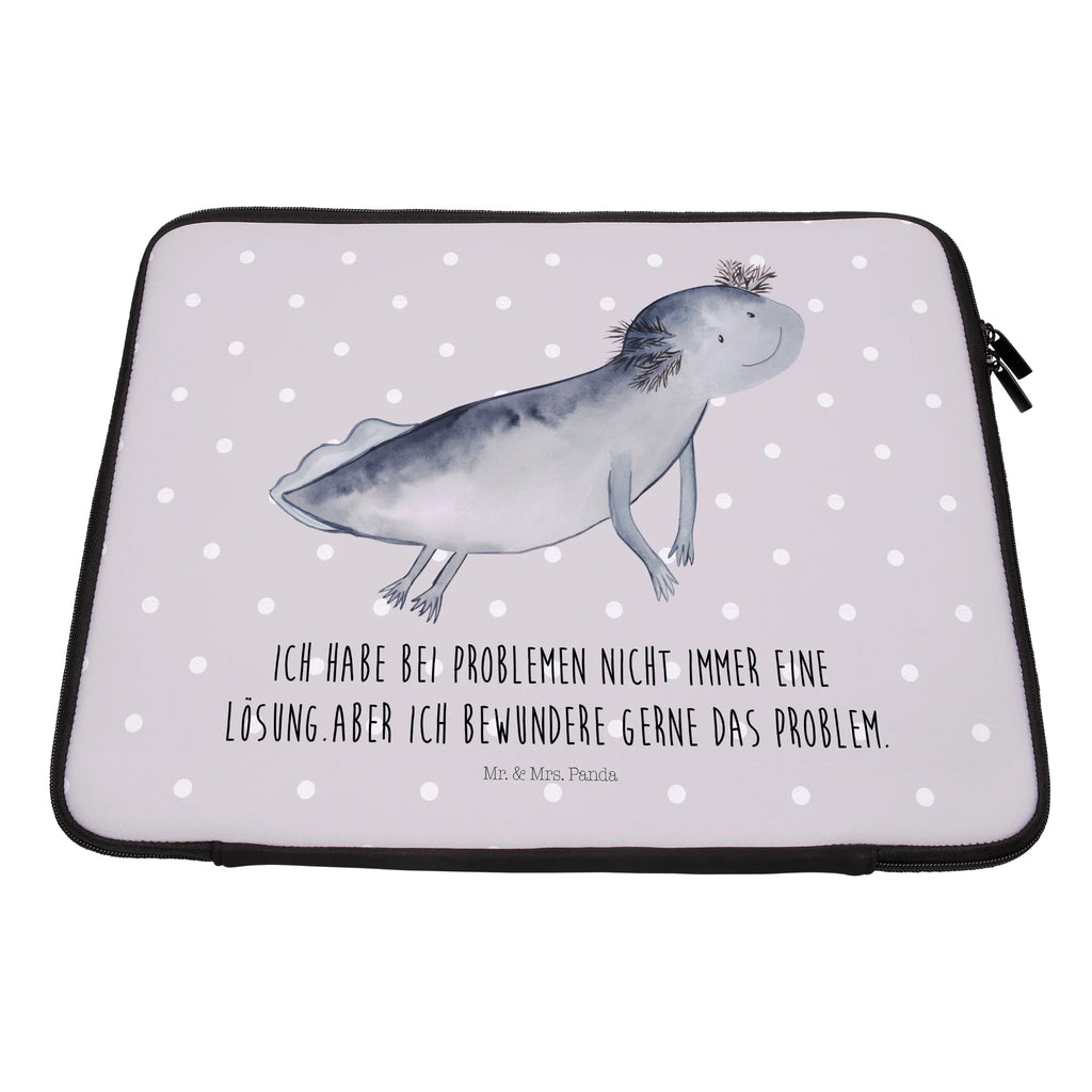 Notebook Tasche Axolotl Schwimmen Notebook Tasche, Laptop, Computertasche, Tasche, Notebook-Tasche, Notebook-Reisehülle, Notebook Schutz, Axolotl, Molch, Axolot, Schwanzlurch, Lurch, Lurche, Problem, Probleme, Lösungen, Motivation