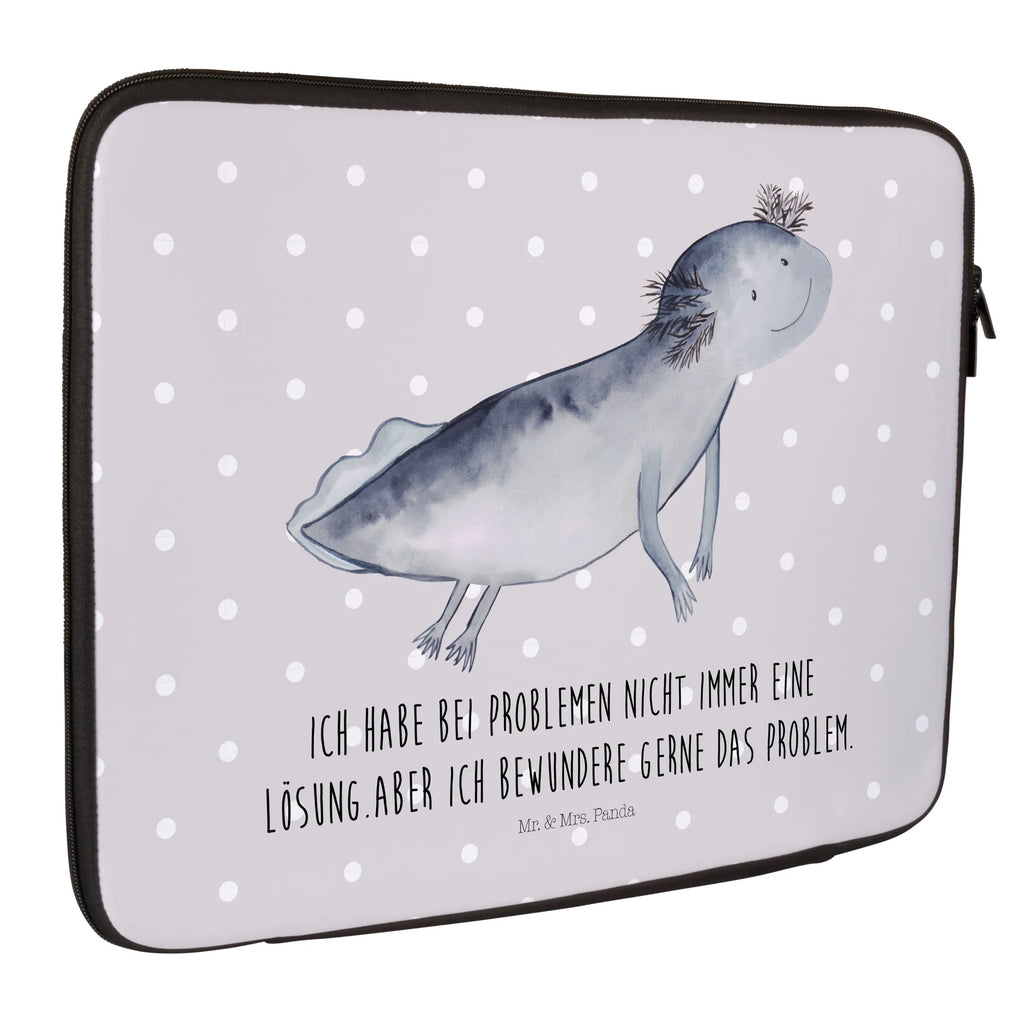 Notebook Tasche Axolotl Schwimmen Notebook Tasche, Laptop, Computertasche, Tasche, Notebook-Tasche, Notebook-Reisehülle, Notebook Schutz, Axolotl, Molch, Axolot, Schwanzlurch, Lurch, Lurche, Problem, Probleme, Lösungen, Motivation