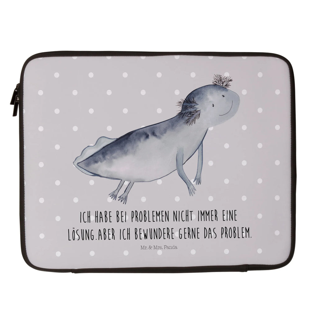 Notebook Tasche Axolotl Schwimmen Notebook Tasche, Laptop, Computertasche, Tasche, Notebook-Tasche, Notebook-Reisehülle, Notebook Schutz, Axolotl, Molch, Axolot, Schwanzlurch, Lurch, Lurche, Problem, Probleme, Lösungen, Motivation