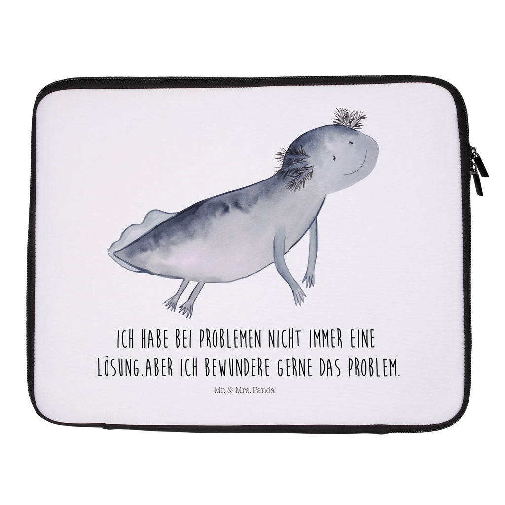 Notebook Tasche Axolotl Schwimmen Notebook Tasche, Laptop, Computertasche, Tasche, Notebook-Tasche, Notebook-Reisehülle, Notebook Schutz, Axolotl, Molch, Axolot, Schwanzlurch, Lurch, Lurche, Problem, Probleme, Lösungen, Motivation