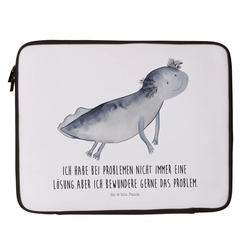 Notebook Tasche Axolotl Schwimmen Notebook Tasche, Laptop, Computertasche, Tasche, Notebook-Tasche, Notebook-Reisehülle, Notebook Schutz, Axolotl, Molch, Axolot, Schwanzlurch, Lurch, Lurche, Problem, Probleme, Lösungen, Motivation