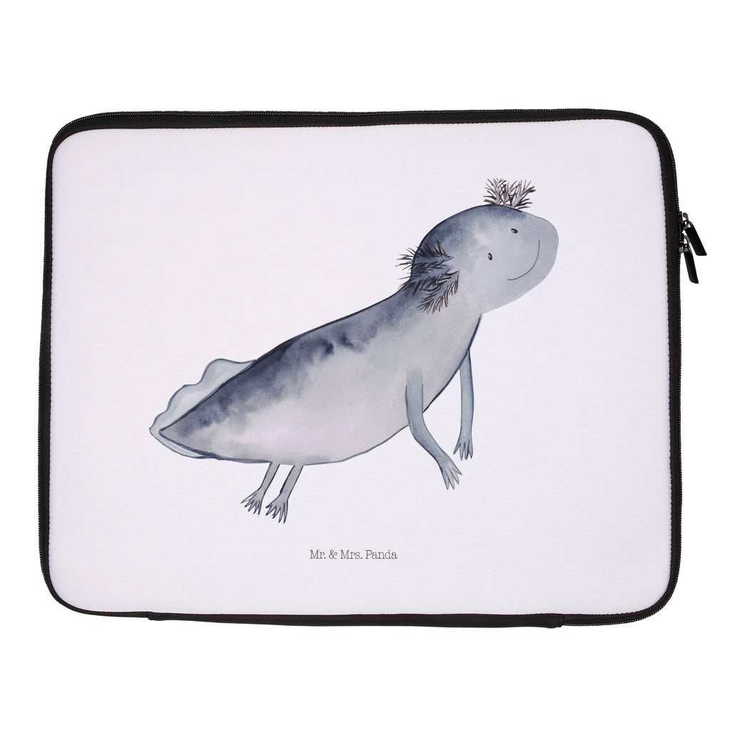 Notebook Tasche Axolotl Schwimmen Notebook Tasche, Laptop, Computertasche, Tasche, Notebook-Tasche, Notebook-Reisehülle, Notebook Schutz, Axolotl, Molch, Axolot, Schwanzlurch, Lurch, Lurche, Problem, Probleme, Lösungen, Motivation