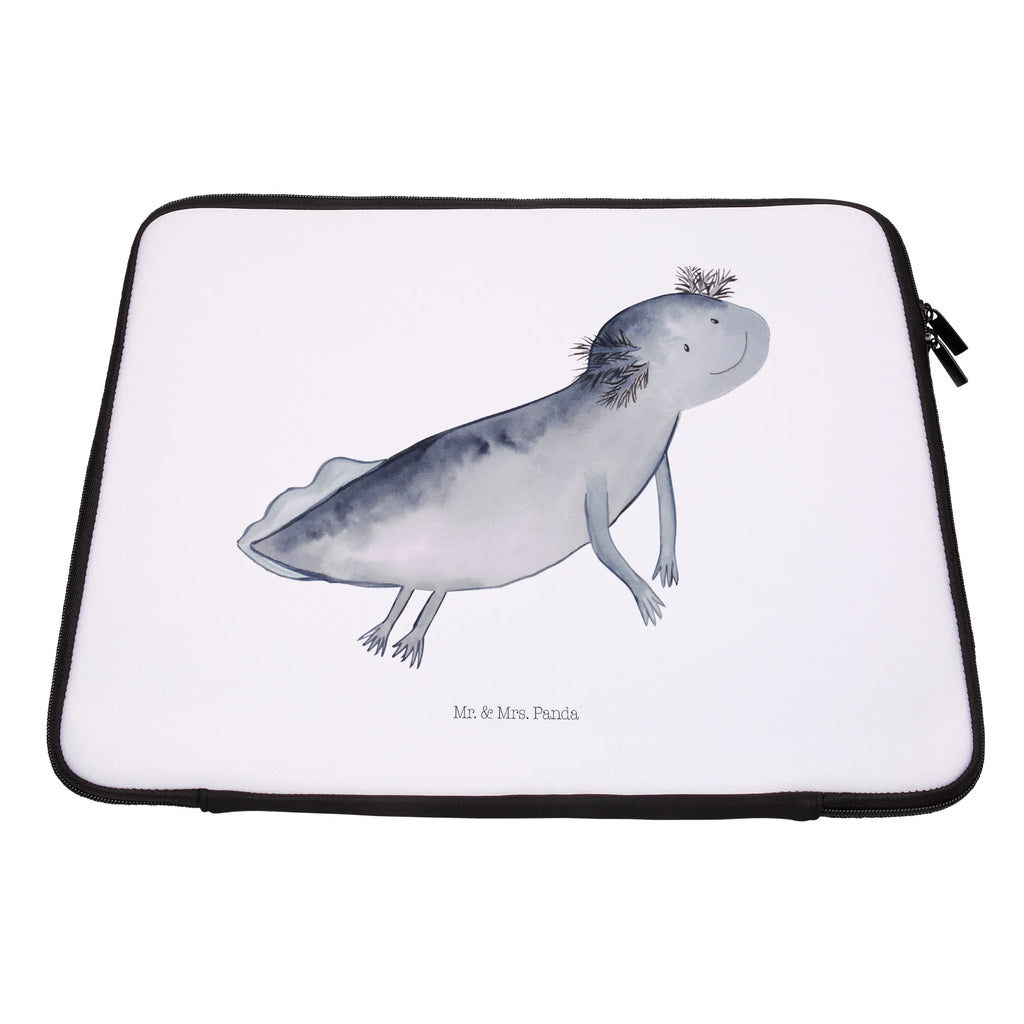 Notebook Tasche Axolotl Schwimmen Notebook Tasche, Laptop, Computertasche, Tasche, Notebook-Tasche, Notebook-Reisehülle, Notebook Schutz, Axolotl, Molch, Axolot, Schwanzlurch, Lurch, Lurche, Problem, Probleme, Lösungen, Motivation