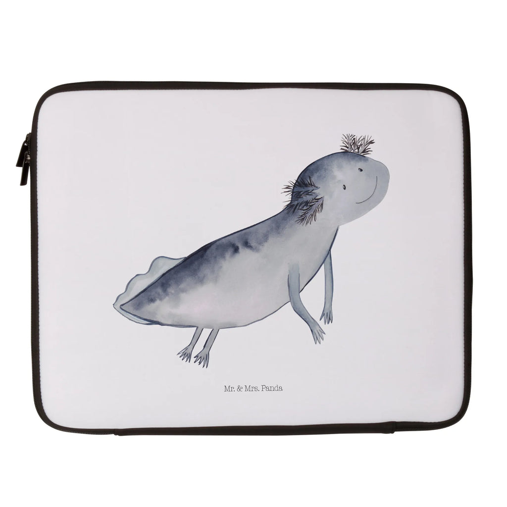 Notebook Tasche Axolotl Schwimmen Notebook Tasche, Laptop, Computertasche, Tasche, Notebook-Tasche, Notebook-Reisehülle, Notebook Schutz, Axolotl, Molch, Axolot, Schwanzlurch, Lurch, Lurche, Problem, Probleme, Lösungen, Motivation