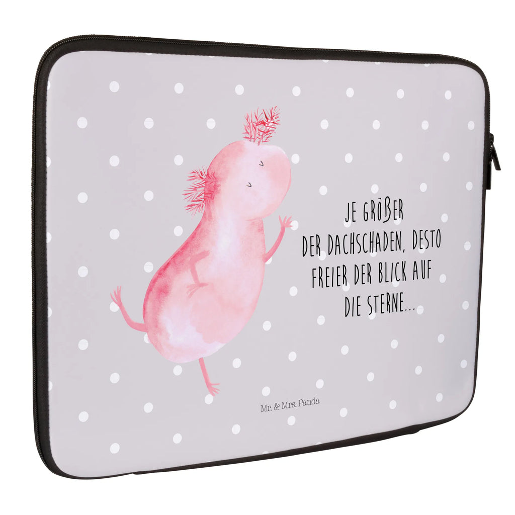 Notebook Tasche Axolotl Tanzen Notebook Tasche, Laptop, Computertasche, Tasche, Notebook-Tasche, Notebook-Reisehülle, Notebook Schutz, Axolotl, Molch, Axolot, Schwanzlurch, Lurch, Lurche, Dachschaden, Sterne, verrückt, Freundin, beste Freundin