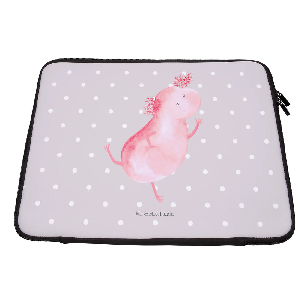 Notebook Tasche Axolotl Tanzen Notebook Tasche, Laptop, Computertasche, Tasche, Notebook-Tasche, Notebook-Reisehülle, Notebook Schutz, Axolotl, Molch, Axolot, Schwanzlurch, Lurch, Lurche, Dachschaden, Sterne, verrückt, Freundin, beste Freundin