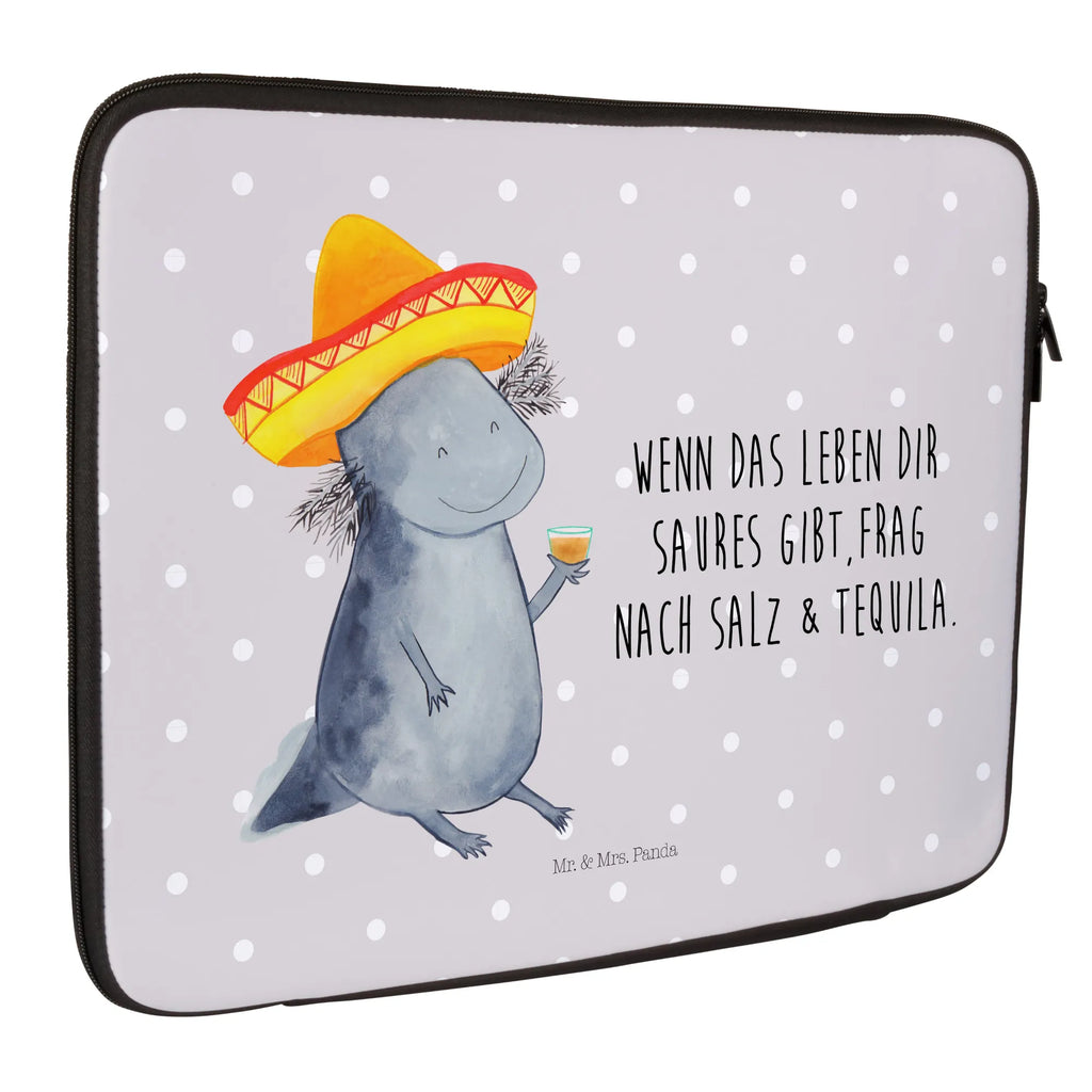 Notebook Tasche Axolotl Tequila Notebook Tasche, Laptop, Computertasche, Tasche, Notebook-Tasche, Notebook-Reisehülle, Notebook Schutz, Axolotl, Molch, Mexico, Mexiko, Sombrero, Zitrone, Tequila, Motivation, Spruch, Schwanzlurch, Lurch, Lurche, Axolot, Feuerdrache, Feuersalamander