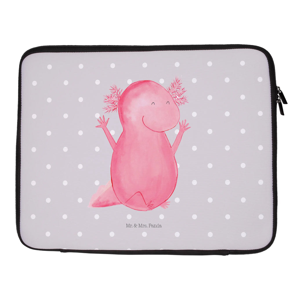 Notebook Tasche Axolotl Hurra Notebook Tasche, Laptop, Computertasche, Tasche, Notebook-Tasche, Notebook-Reisehülle, Notebook Schutz, Axolotl, Molch, Axolot, Schwanzlurch, Lurch, Lurche, fröhlich, Spaß, Freude, Motivation, Zufriedenheit