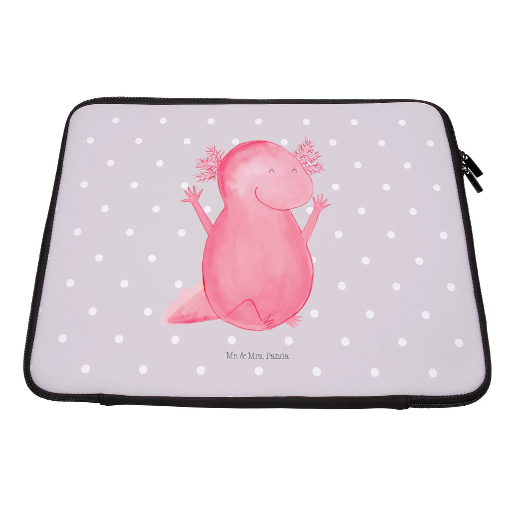 Notebook Tasche Axolotl Hurra Notebook Tasche, Laptop, Computertasche, Tasche, Notebook-Tasche, Notebook-Reisehülle, Notebook Schutz, Axolotl, Molch, Axolot, Schwanzlurch, Lurch, Lurche, fröhlich, Spaß, Freude, Motivation, Zufriedenheit