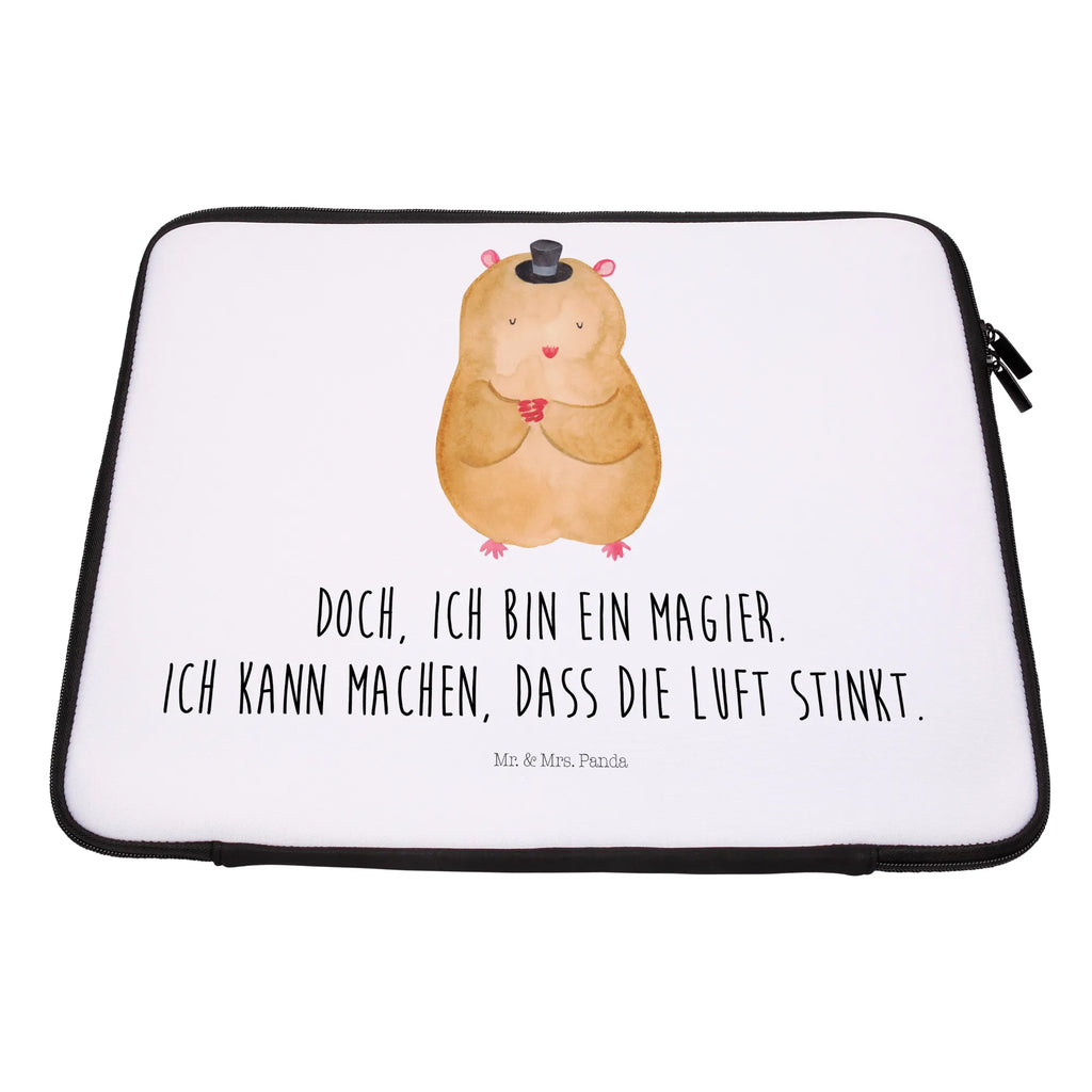 Notebook Tasche Hamster Hut Notebook Tasche, Laptop, Computertasche, Tasche, Notebook-Tasche, Notebook-Reisehülle, Notebook Schutz, Tiermotive, Gute Laune, lustige Sprüche, Tiere, Hamster, Hut, Magier, Zylinder, Zwerghamster, Zauberer