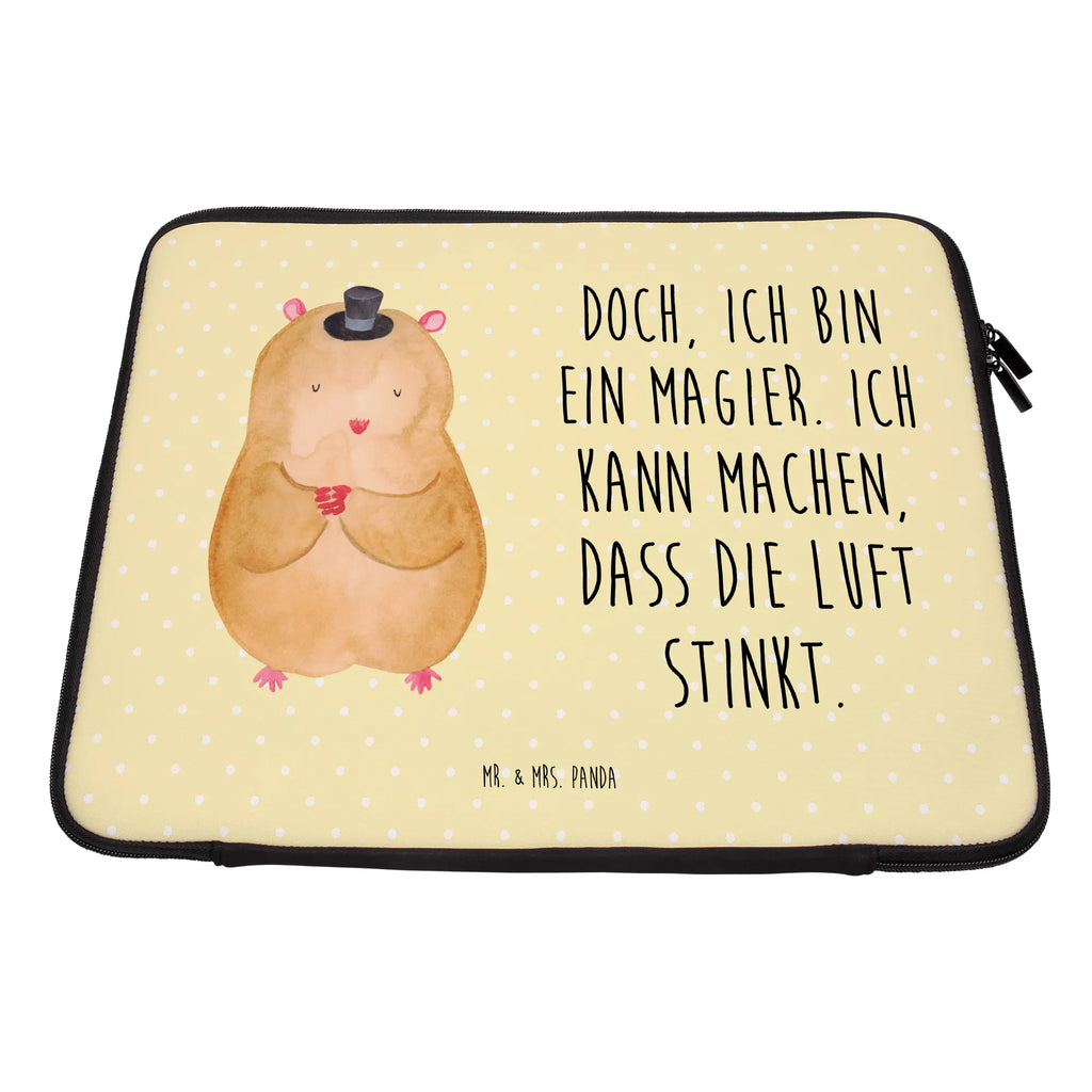 Notebook Tasche Hamster Hut Notebook Tasche, Laptop, Computertasche, Tasche, Notebook-Tasche, Notebook-Reisehülle, Notebook Schutz, Tiermotive, Gute Laune, lustige Sprüche, Tiere, Hamster, Hut, Magier, Zylinder, Zwerghamster, Zauberer