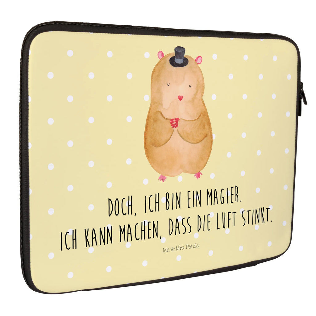 Notebook Tasche Hamster Hut Notebook Tasche, Laptop, Computertasche, Tasche, Notebook-Tasche, Notebook-Reisehülle, Notebook Schutz, Tiermotive, Gute Laune, lustige Sprüche, Tiere, Hamster, Hut, Magier, Zylinder, Zwerghamster, Zauberer