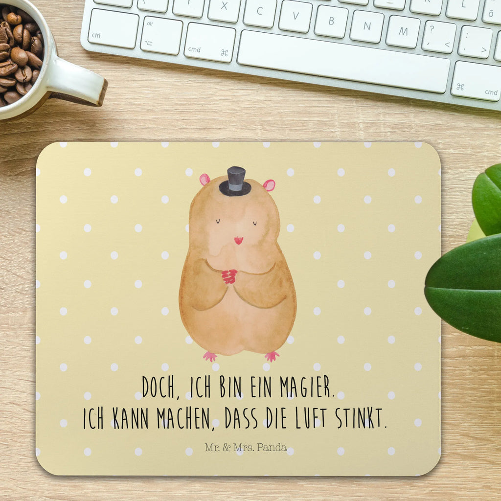 Mauspad Hamster mit Hut Mousepad, Computer zubehör, Büroausstattung, PC Zubehör, Arbeitszimmer, Mauspad, Einzigartiges Mauspad, Designer Mauspad, Mausunterlage, Mauspad Büro, Tiermotive, Gute Laune, lustige Sprüche, Tiere, Hamster, Hut, Magier, Zylinder, Zwerghamster, Zauberer