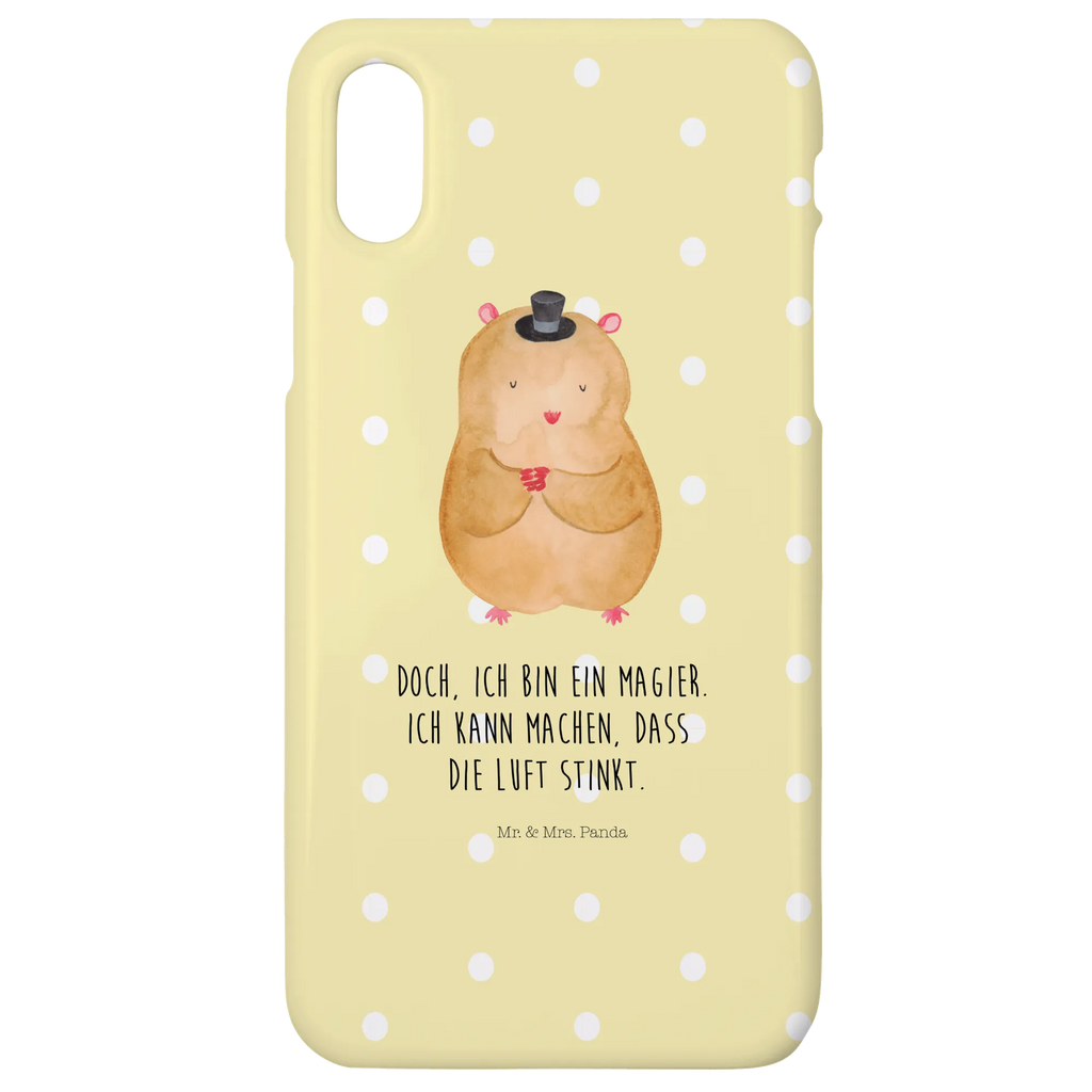 Handyhülle Hamster Hut Handyhülle, Handycover, Cover, Handy, Hülle, Iphone 10, Iphone X, Tiermotive, Gute Laune, lustige Sprüche, Tiere, Hamster, Hut, Magier, Zylinder, Zwerghamster, Zauberer