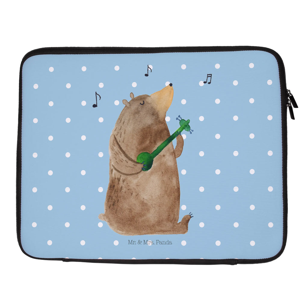 Notebook Tasche Bär Gitarre Notebook Tasche, Laptop, Computertasche, Tasche, Notebook-Tasche, Notebook-Reisehülle, Notebook Schutz, Bär, Teddy, Teddybär