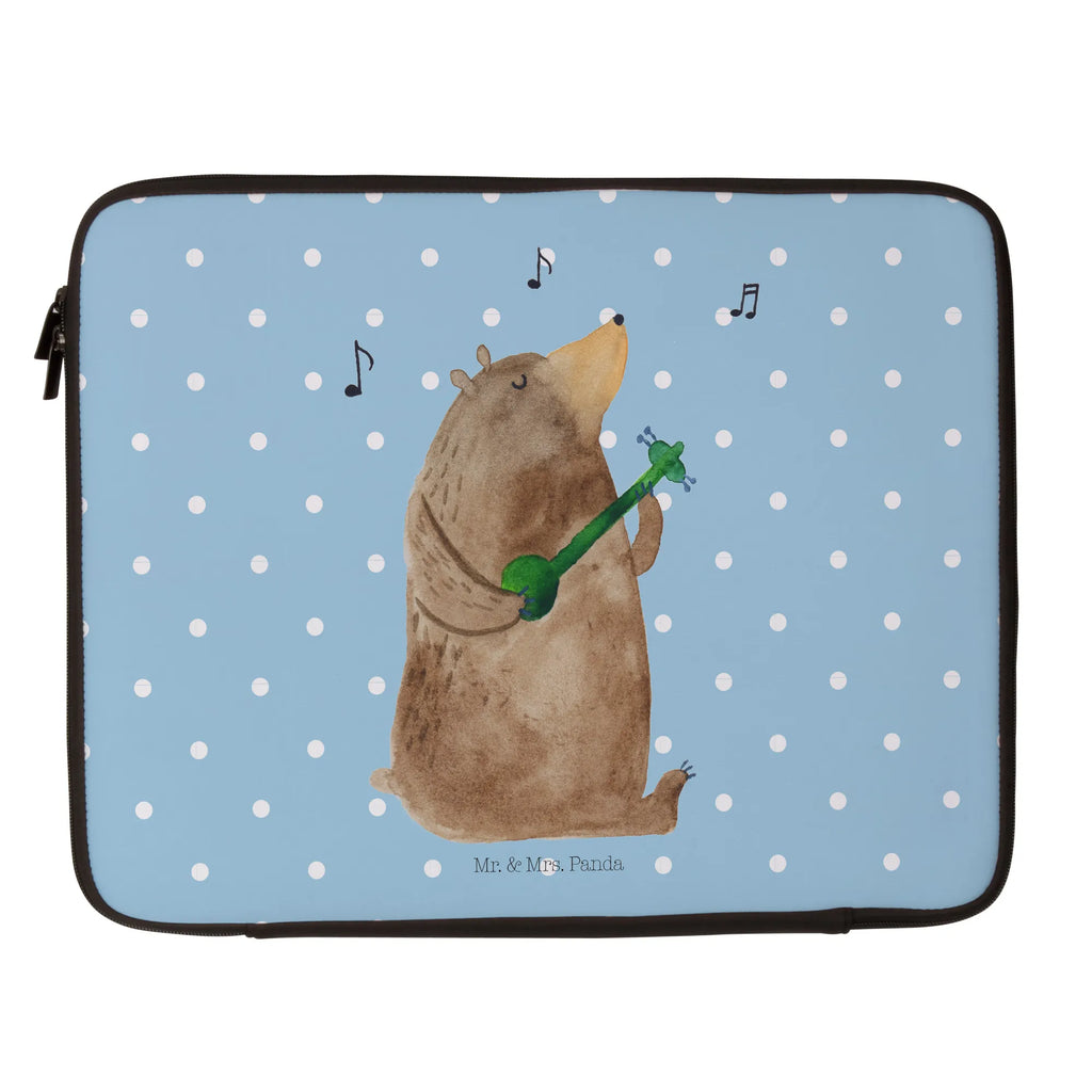 Notebook Tasche Bär Gitarre Notebook Tasche, Laptop, Computertasche, Tasche, Notebook-Tasche, Notebook-Reisehülle, Notebook Schutz, Bär, Teddy, Teddybär